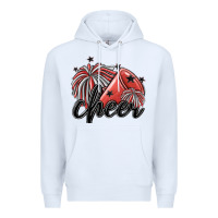 White cheer Premium Hoodie - MaliasSmallBusiness