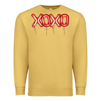 Antique Gold Valentine's Day Xoxo Balloon Premium Sweatshirt - Artiststas
