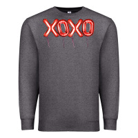 Charcoal Heather Valentine's Day Xoxo Balloon Premium Sweatshirt - Artiststas