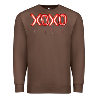 Chestnut Valentine's Day Xoxo Balloon Premium Sweatshirt - Artiststas