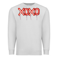 Dove Grey Valentine's Day Xoxo Balloon Premium Sweatshirt - Artiststas
