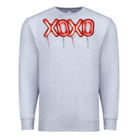 Heather Grey Valentine's Day Xoxo Balloon Premium Sweatshirt - Artiststas