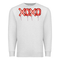 Oatmeal Heather Valentine's Day Xoxo Balloon Premium Sweatshirt - Artiststas