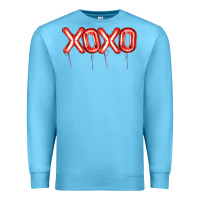Ocean Blue Valentine's Day Xoxo Balloon Premium Sweatshirt - Artiststas