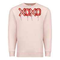 Pale Pink Valentine's Day Xoxo Balloon Premium Sweatshirt - Artiststas