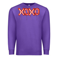 Purple Valentine's Day Xoxo Balloon Premium Sweatshirt - Artiststas
