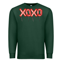Sports Green Valentine's Day Xoxo Balloon Premium Sweatshirt - Artiststas