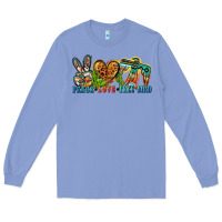Colony Blue peace love free bird Long Sleeve Tee - Zillion Design Studio