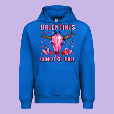 Valentines Is A Bunch Of Bull Urban Hoodie Designed By Maliassmallbusiness