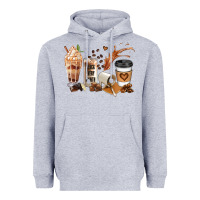 Heather Grey black every month melanin coffee cups Heavyweight Hoodie - JahusDesignShop