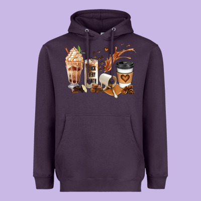 Black Every Month Melanin Coffee Cups Heavyweight Hoodie Designed By Jahusdesignshop