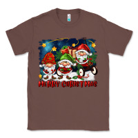 Chestnut merry christmas gnomies wagon Classic Tee - FaDigitalArtStudio