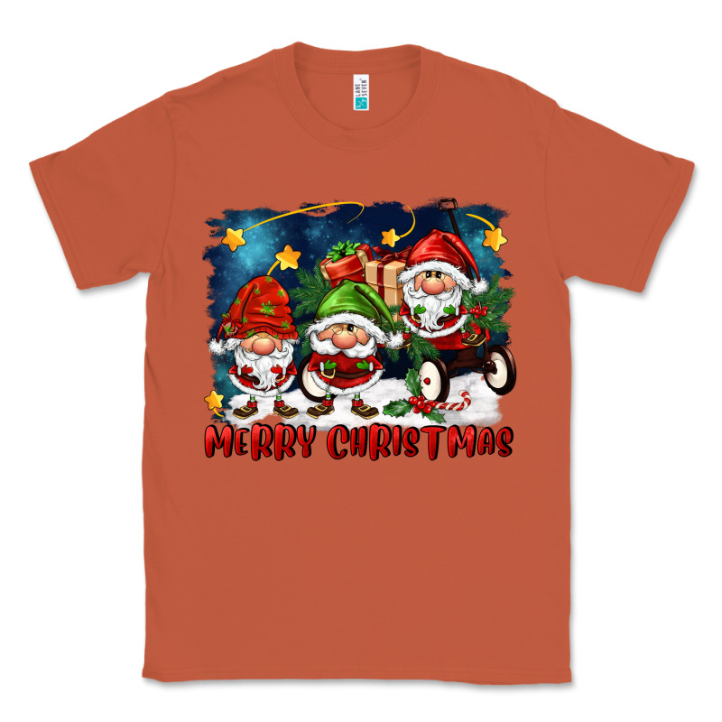 Merry Christmas Gnomies Wagon Classic Tee by FaDigitalArtStudio | Teevron