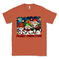 Copper merry christmas gnomies wagon Classic Tee - FaDigitalArtStudio