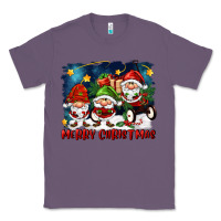Lavender merry christmas gnomies wagon Classic Tee - FaDigitalArtStudio