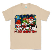Mushroom merry christmas gnomies wagon Classic Tee - FaDigitalArtStudio