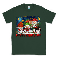 Sports Green merry christmas gnomies wagon Classic Tee - FaDigitalArtStudio