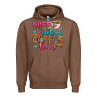 Chestnut wife mother coffee lover Zipper Hoodie - Zillion Design Studio
