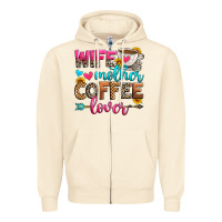Sandshell wife mother coffee lover Zipper Hoodie - Zillion Design Studio