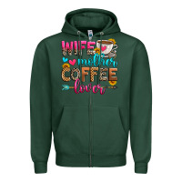 Sports Green wife mother coffee lover Zipper Hoodie - Zillion Design Studio