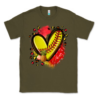 Army Green fruits and softball heart Classic Tee - Zillion Design Studio