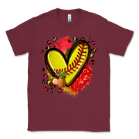 Burgundy fruits and softball heart Classic Tee - Zillion Design Studio
