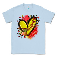 Dusty Blue fruits and softball heart Classic Tee - Zillion Design Studio