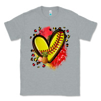 Heather Grey fruits and softball heart Classic Tee - Zillion Design Studio