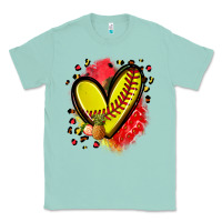 Seafoam fruits and softball heart Classic Tee - Zillion Design Studio