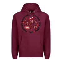 Burgundy girl's trip Premium Hoodie - MaliasSmallBusiness