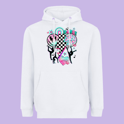 Retro Dance Heavyweight Hoodie Designed By Jahusdesignshop