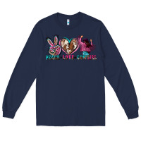 Navy peace love cowgirl Long Sleeve Tee - Zillion Design Studio
