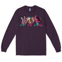 Plum peace love cowgirl Long Sleeve Tee - Zillion Design Studio