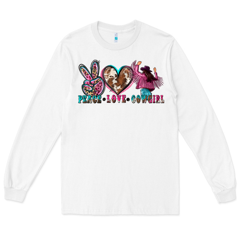 Peace Love Cowgirl Long Sleeve Tee by Zillion Design Studio | Teevron