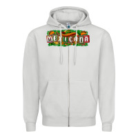 Dove Grey Mexicana Zipper Hoodie - texasbilliewilder
