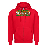 Red Mexicana Zipper Hoodie - texasbilliewilder
