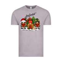 Vintage Zinc Christmas choir gnomes Vintage Tee - BarkalooDesign