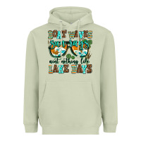 Matcha boat waves sun rays aint nothing like lake days Heavyweight Hoodie - AdoDesignShop