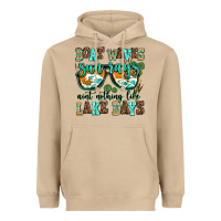 Mushroom boat waves sun rays aint nothing like lake days Heavyweight Hoodie - AdoDesignShop