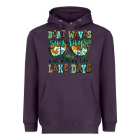 Plum boat waves sun rays aint nothing like lake days Heavyweight Hoodie - AdoDesignShop