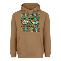 Toasted Coconut boat waves sun rays aint nothing like lake days Heavyweight Hoodie - AdoDesignShop