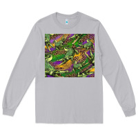 Moon Dust mardi gras louisiana crocodile leopard Long Sleeve Tee - RanaPortraitStore