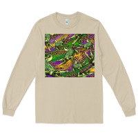 Mushroom mardi gras louisiana crocodile leopard Long Sleeve Tee - RanaPortraitStore