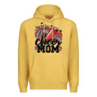 Antique Gold cheer mom Premium Hoodie - MaliasSmallBusiness
