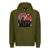 Army Green cheer mom Premium Hoodie - MaliasSmallBusiness