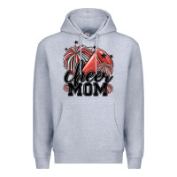 Heather Grey cheer mom Premium Hoodie - MaliasSmallBusiness