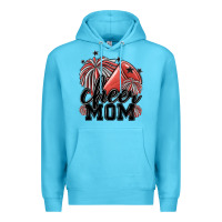 Ocean Blue cheer mom Premium Hoodie - MaliasSmallBusiness