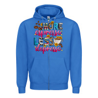 True Royal more espresso less depresso Zipper Hoodie - Zillion Design Studio
