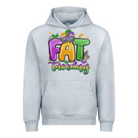 Heather Grey fat tuesday Urban Hoodie - MaliasSmallBusiness