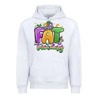 White fat tuesday Urban Hoodie - MaliasSmallBusiness